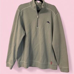 Tommy Bahama Sage Relax Quarter Zip Pullover Sweatshirt Size Mens Large